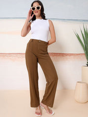 Kotty  Relaxed Fit Round Neck Top With Trousers Co-ords