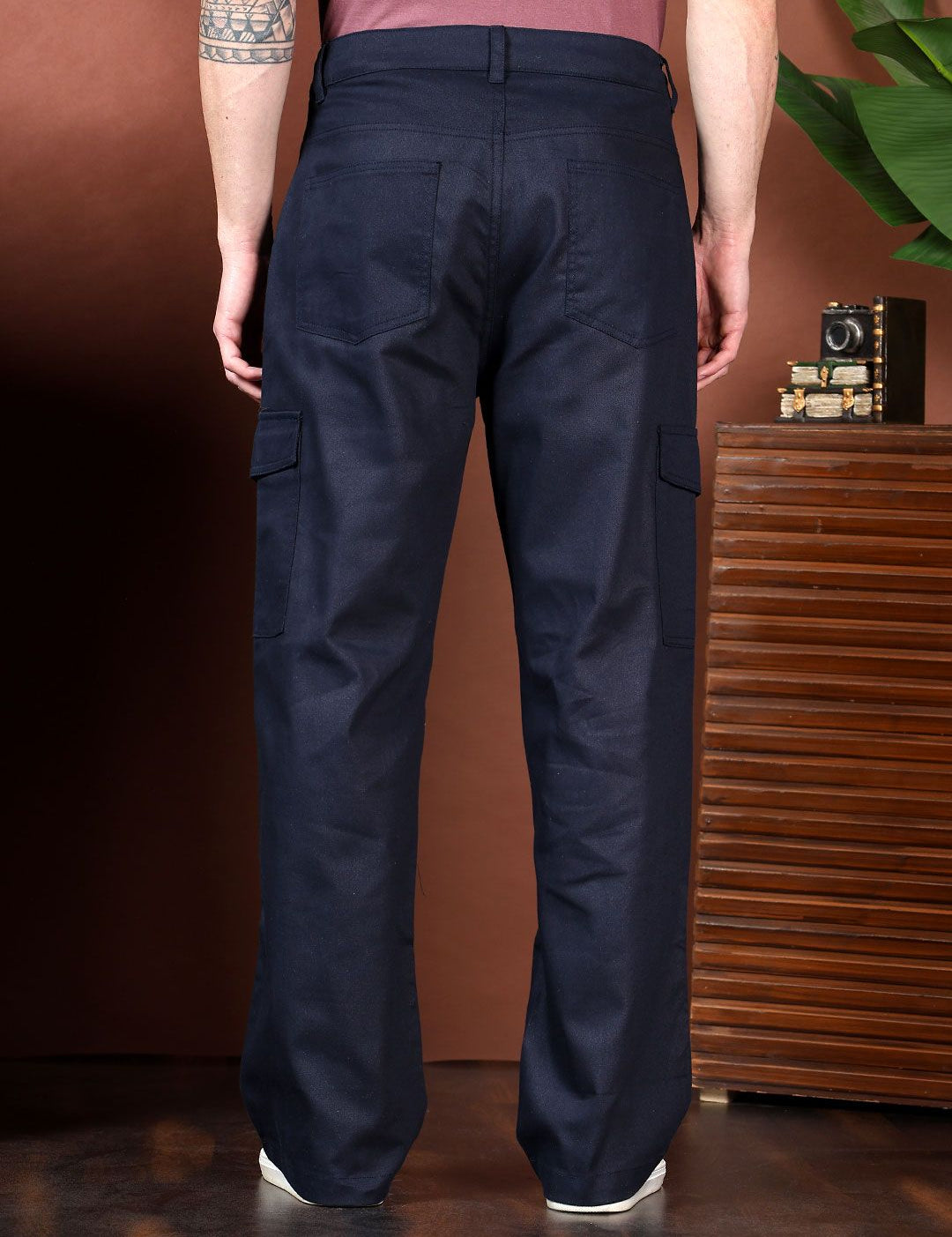 Kotty Men Relaxed Easy Wash Cargos Trousers