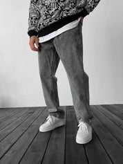 Kotty Men Straight Fit Low-Rise Stretchable Jeans