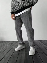 Kotty Men Straight Fit Low-Rise Stretchable Jeans