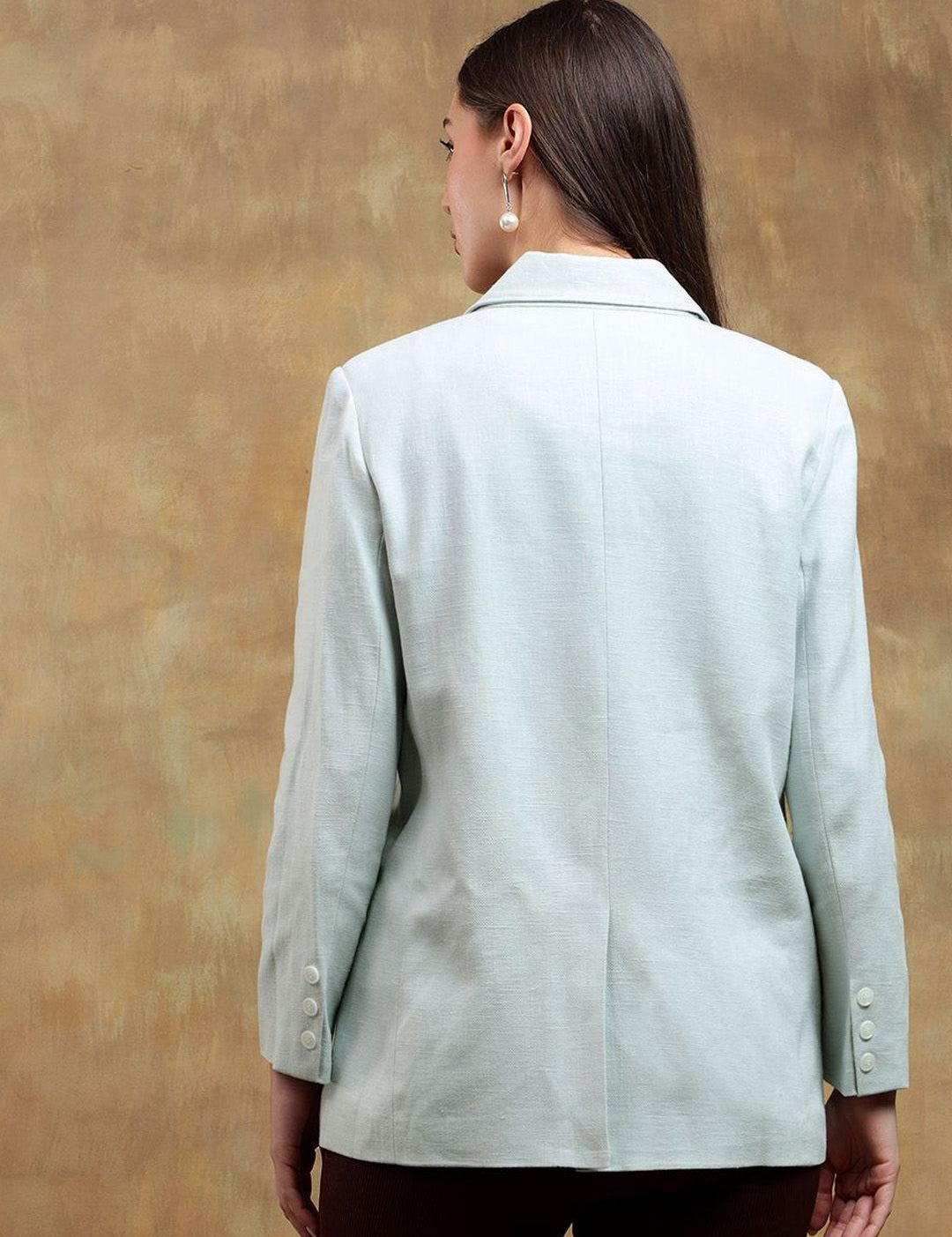 Kotty Notched Lapel Collar Long Sleeves Overcoat