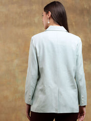 Kotty Notched Lapel Collar Long Sleeves Overcoat