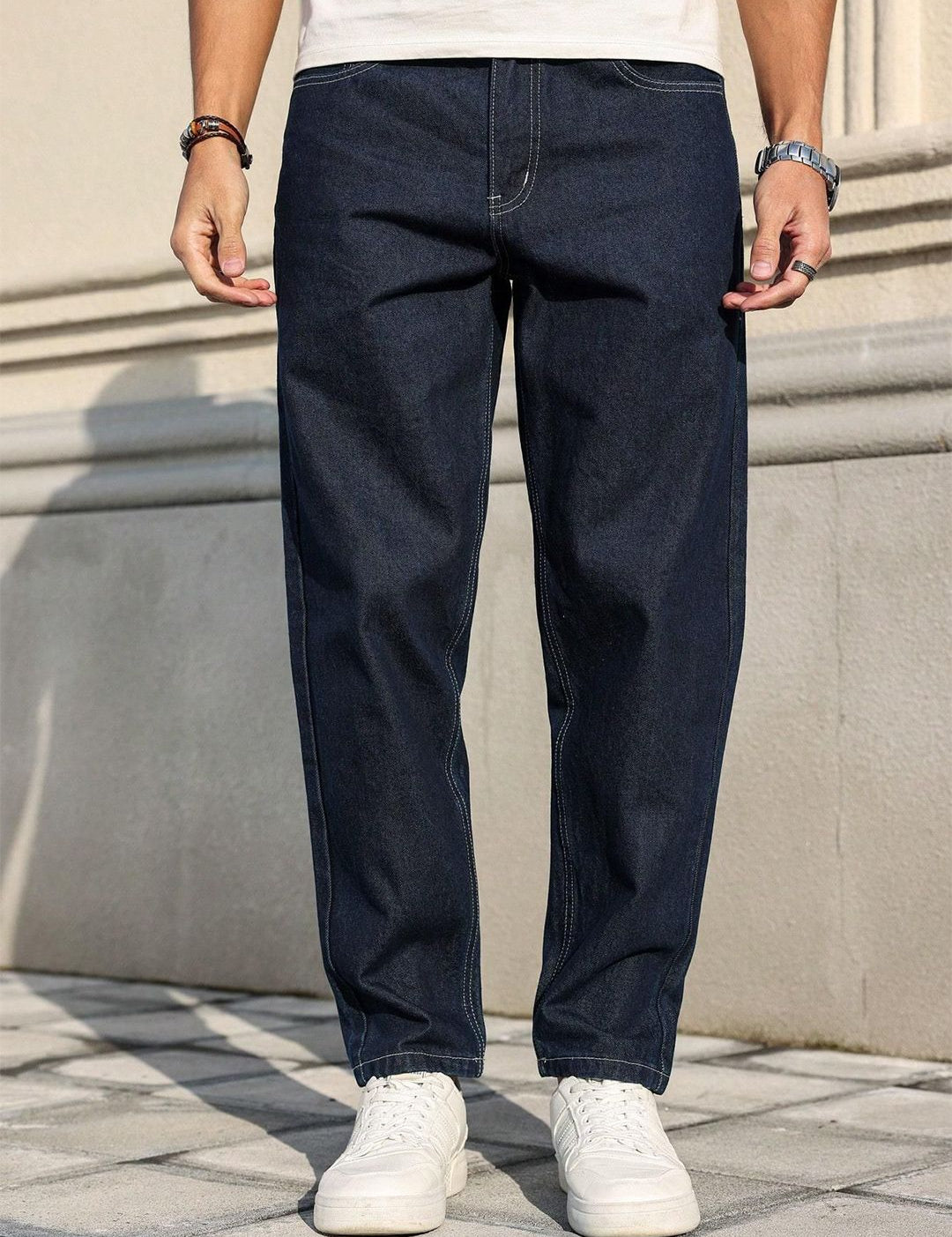 Kotty Men Straight Fit Low-Rise Stretchable Jeans