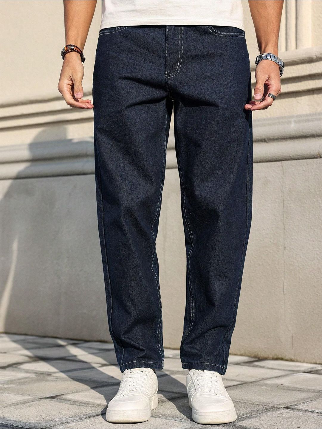 Kotty Men Straight Fit Low-Rise Stretchable Jeans