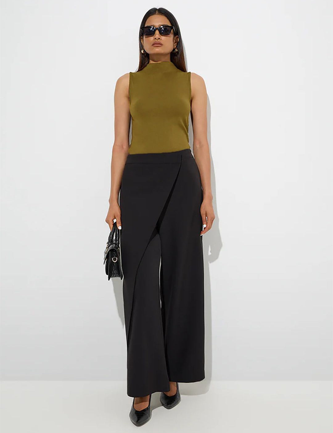 Kotty High Neck Fitted Top