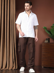 Kotty Men Relaxed Easy Wash Cargos Trousers