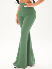 Kotty Women Regular Fit High-Rise Cotton Regular Trousers