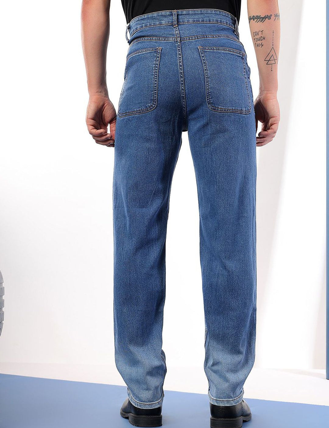 Kotty Men Comfort Regular Fit Mid-Rise Stretchable Jeans