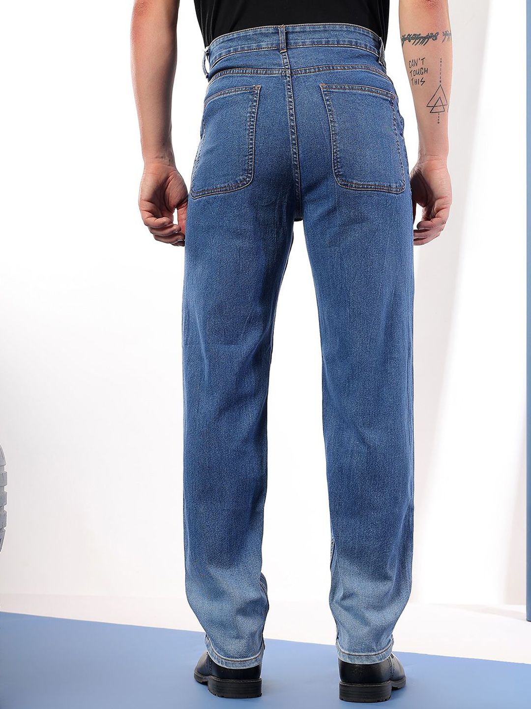 Kotty Men Comfort Regular Fit Mid-Rise Stretchable Jeans