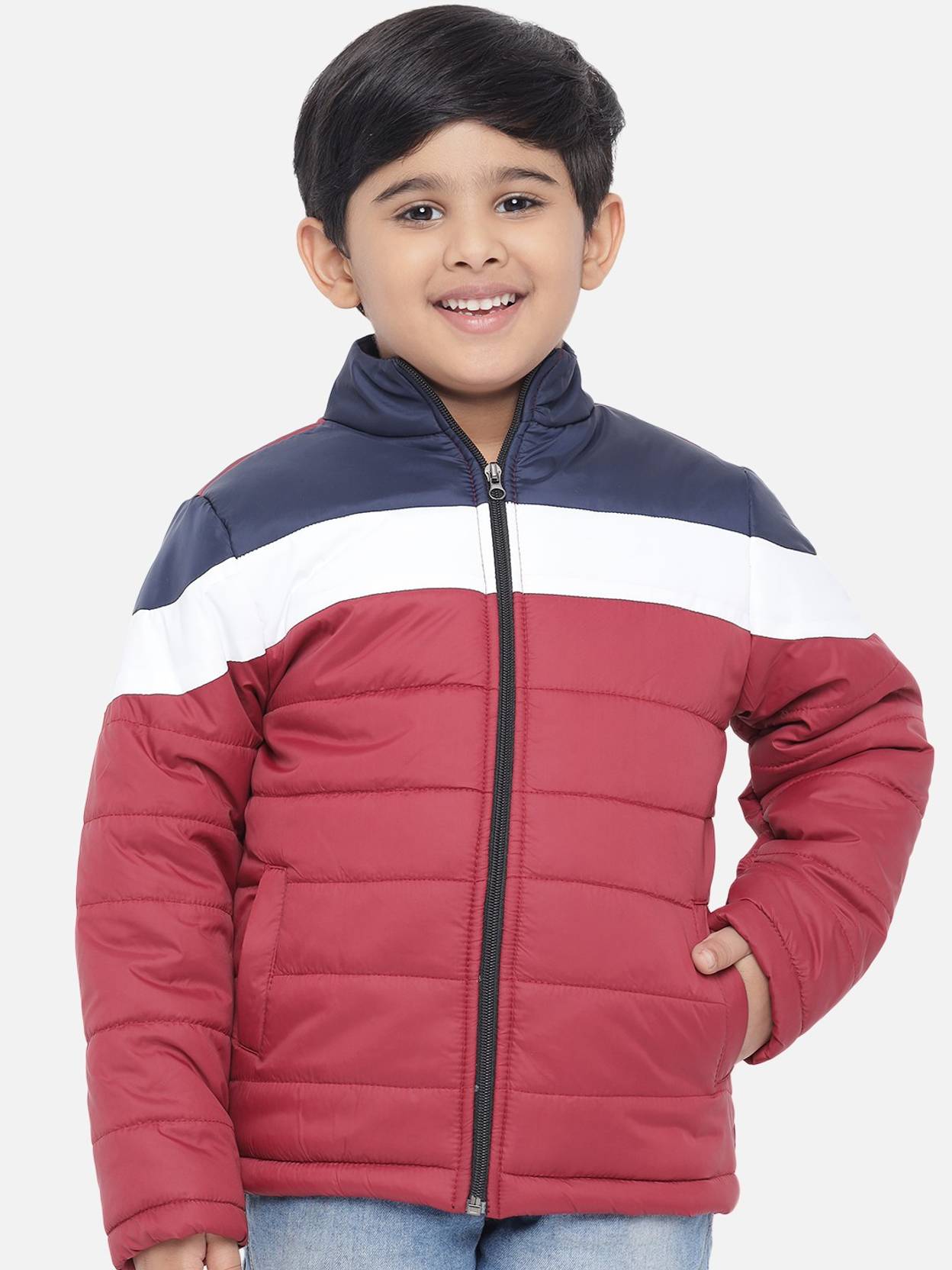 KOTTY Boys Colorblock Puffer Jacket
