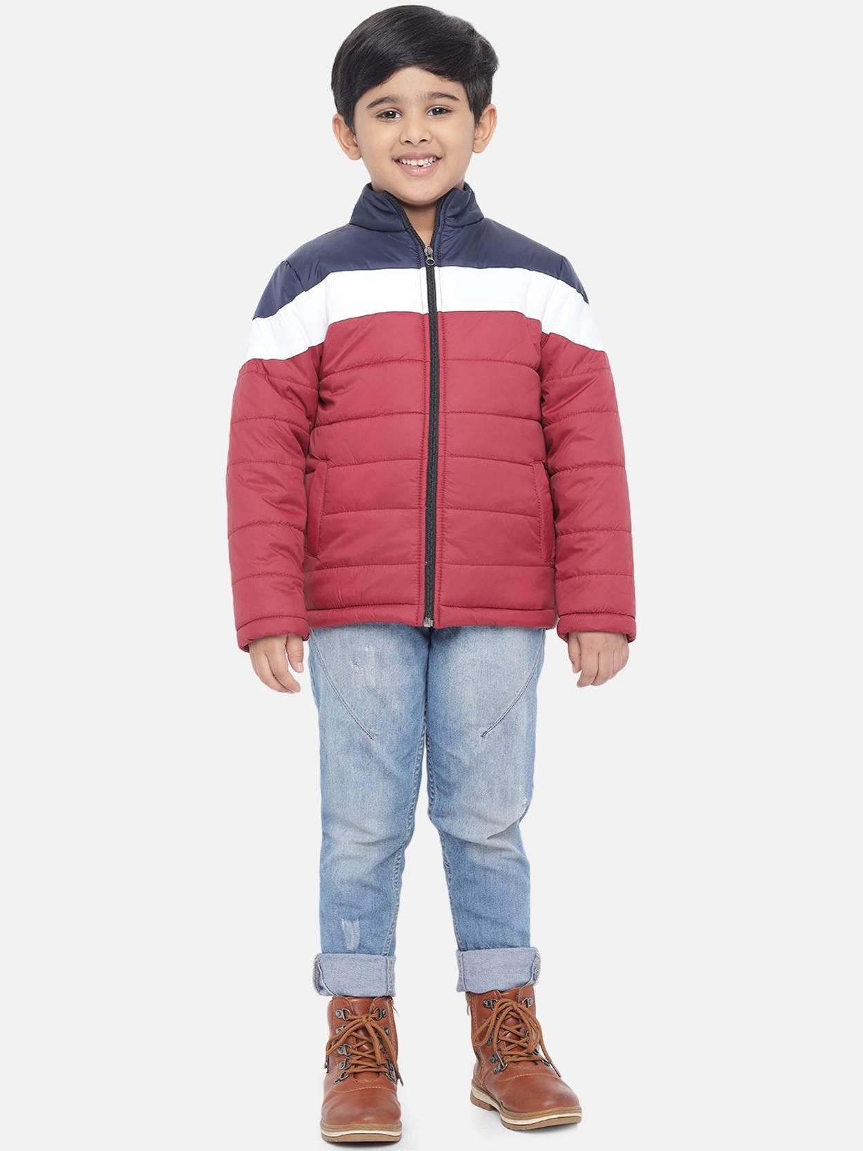 KOTTY Boys Colorblock Puffer Jacket
