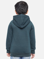 KOTTY Boys Full Sleeve Graphic Print Hooded Sweatshirt