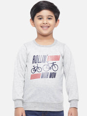 KOTY Boys Full Sleeve Printed Sweatshirt