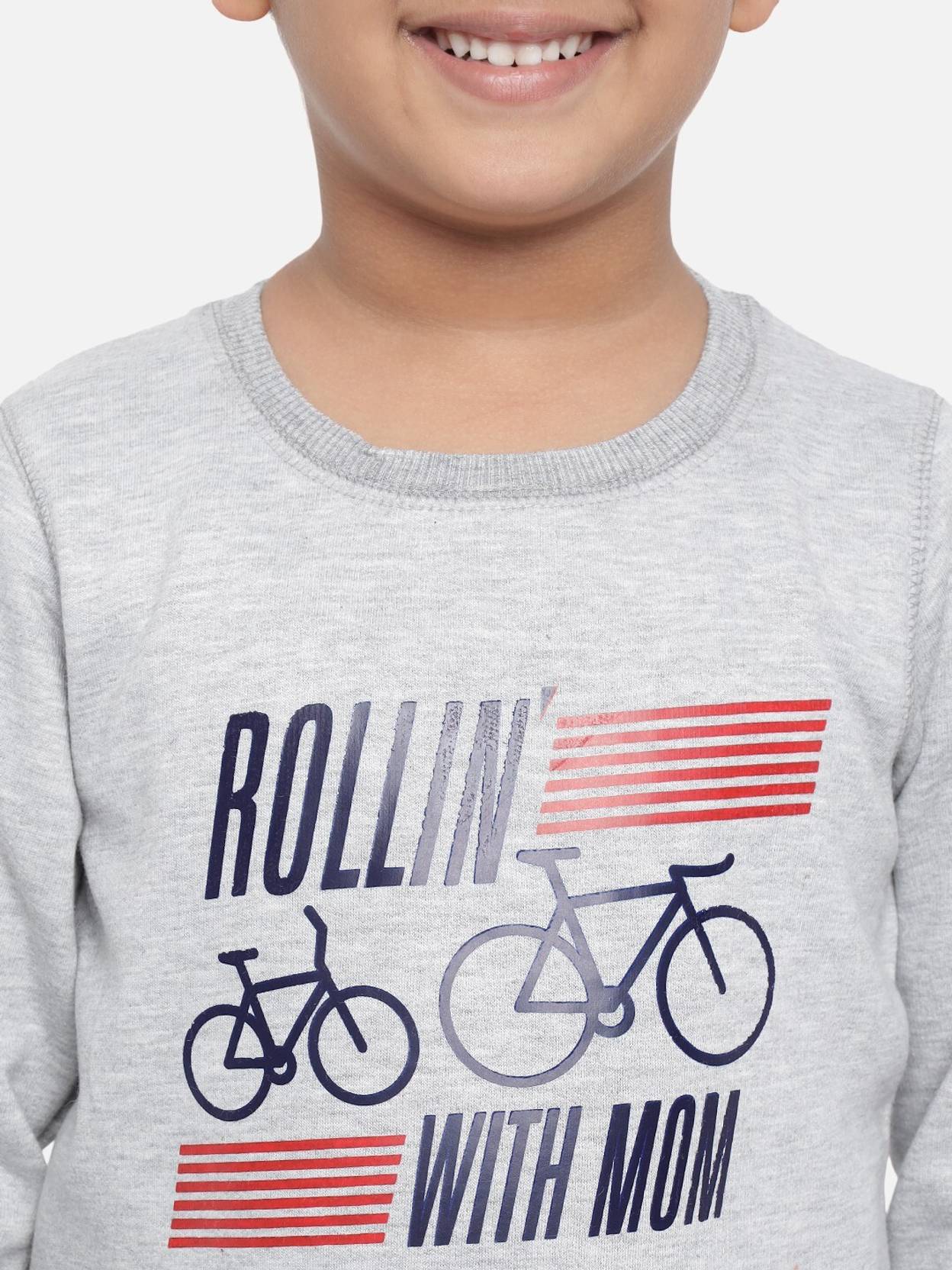 KOTY Boys Full Sleeve Printed Sweatshirt