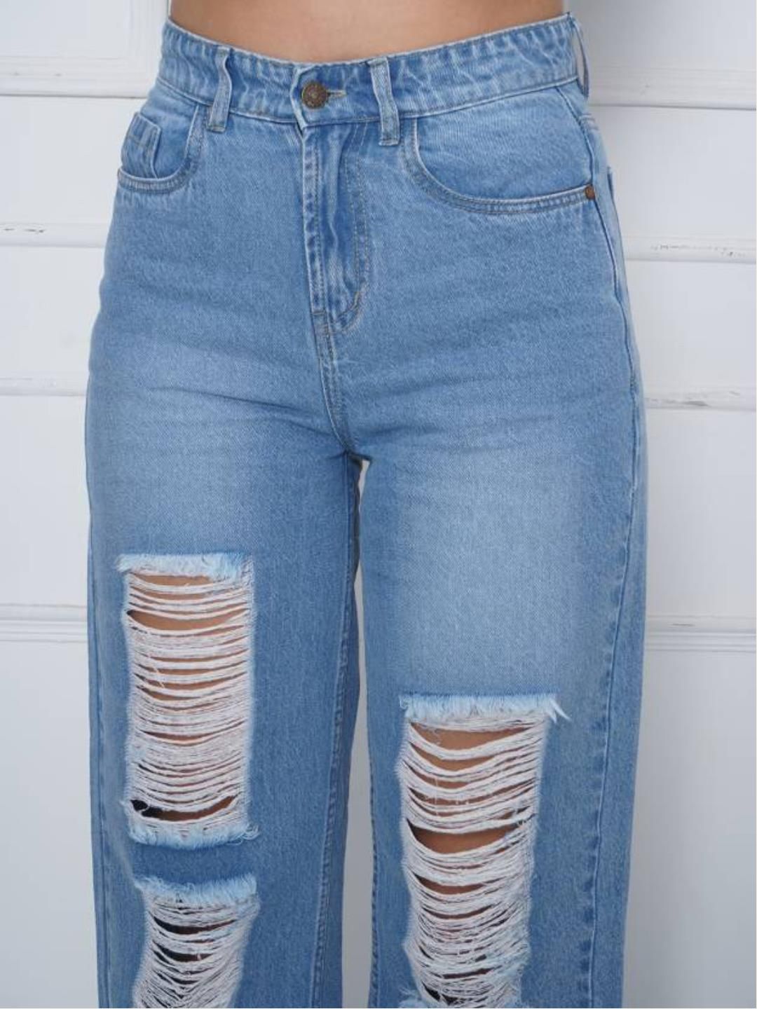 Kotty Women Straight Fit High-Rise Highly Distressed Stretchable Jeans