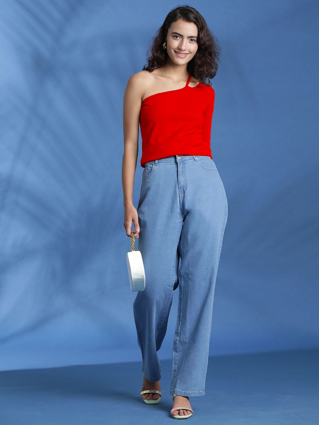 Kotty Women Solid One Shoulder Top