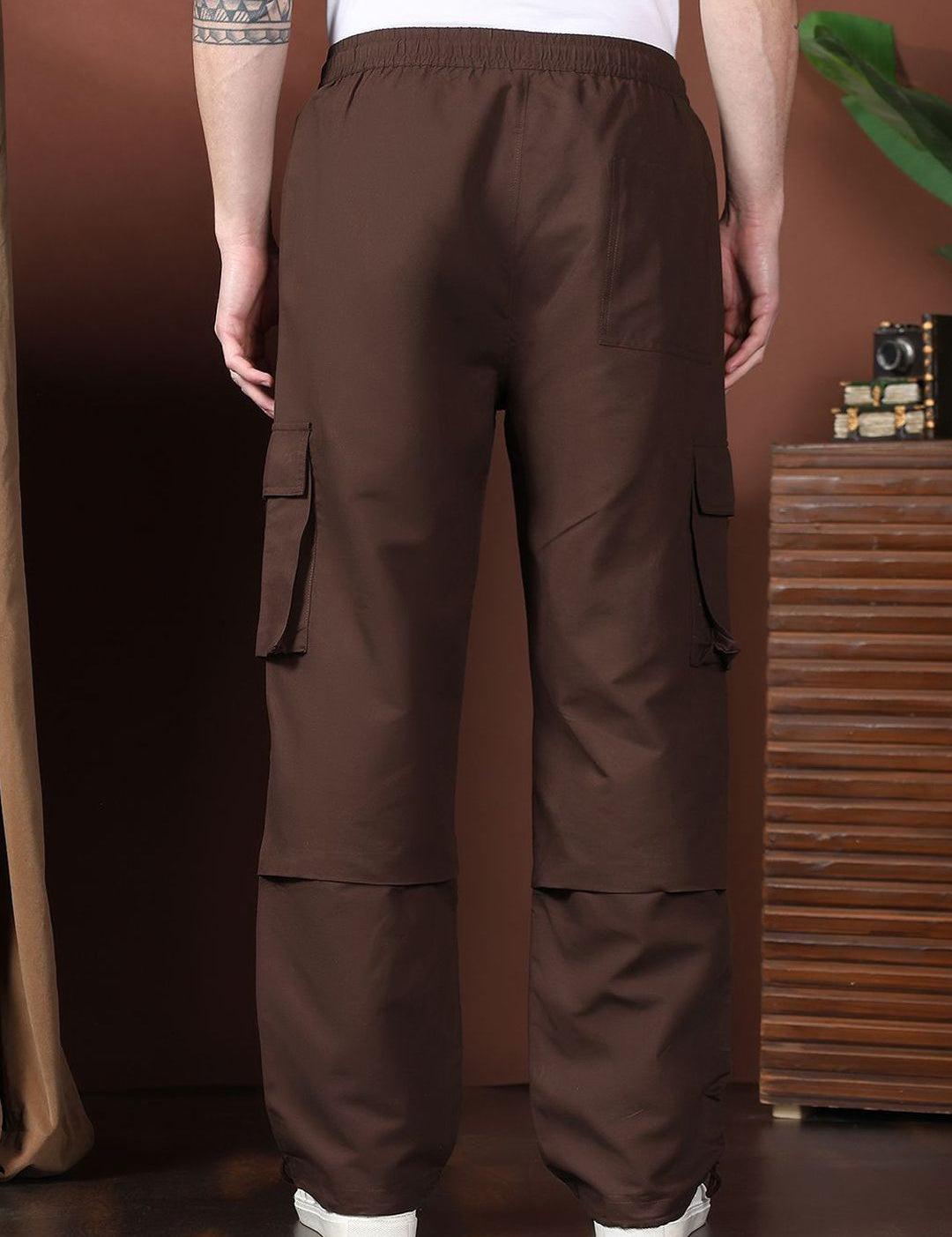 Kotty Men Relaxed Easy Wash Cargos Trousers