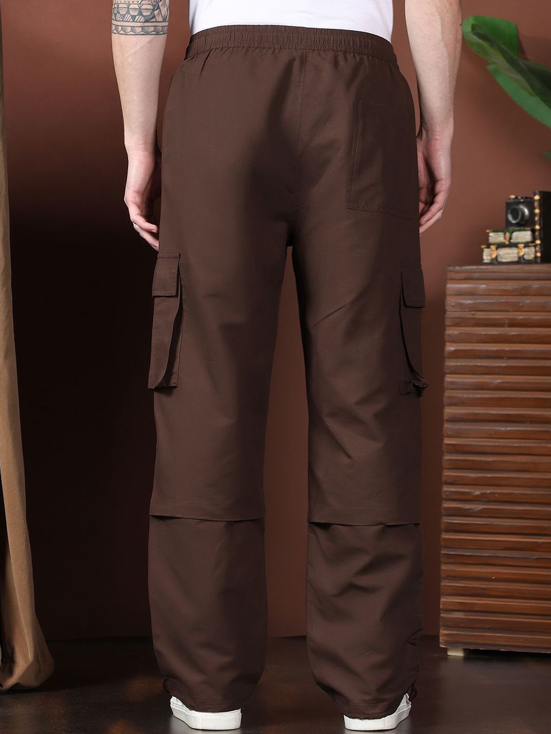 Kotty Men Relaxed Easy Wash Cargos Trousers