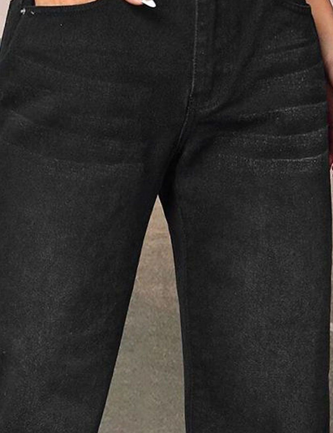 Kotty Women Cotton Straight Fit High-Rise Stretchable Jeans