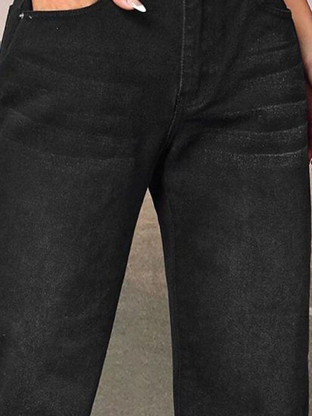 Kotty Women Cotton Straight Fit High-Rise Stretchable Jeans