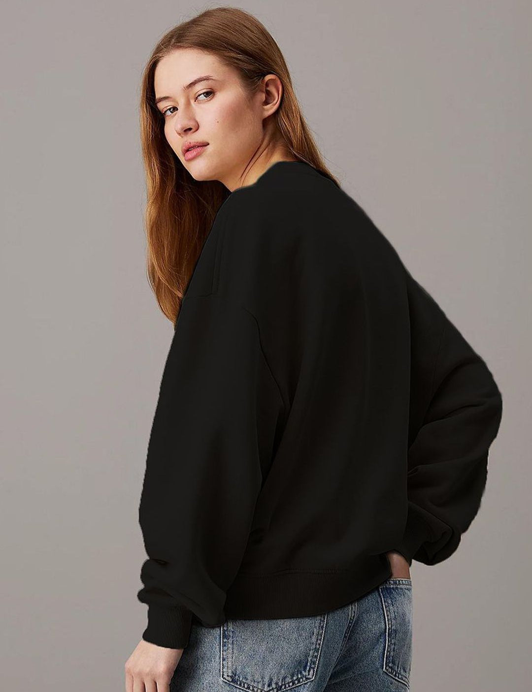 Kotty Women Round Neck Long Sleeves Sweatshirt