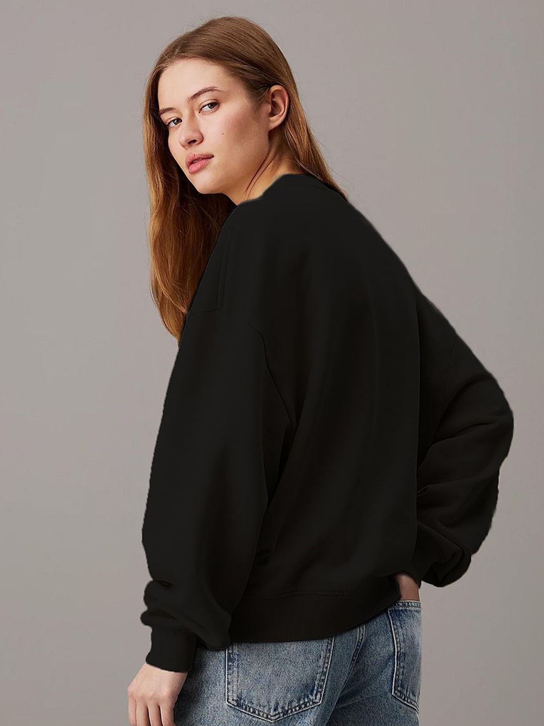 Kotty Women Round Neck Long Sleeves Sweatshirt