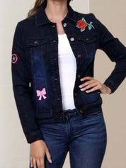 Kotty Women Self Design Casual Denim Jacket