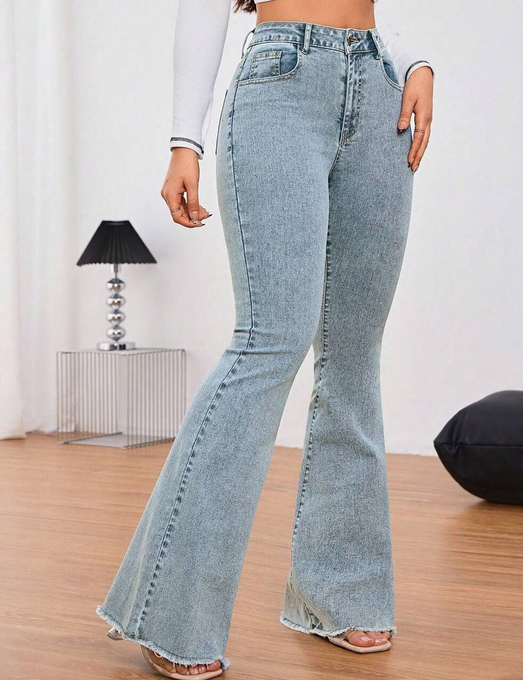 Kotty Women Bootilicious Bootcut High-Rise Cotton Jeans