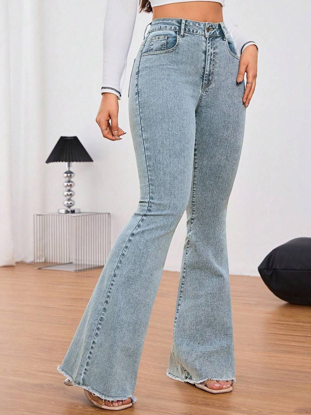 Kotty Women Bootilicious Bootcut High-Rise Cotton Jeans