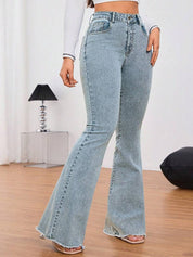Kotty Women Bootilicious Bootcut High-Rise Cotton Jeans