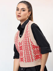 Kotty Women Printed Crop Pullover