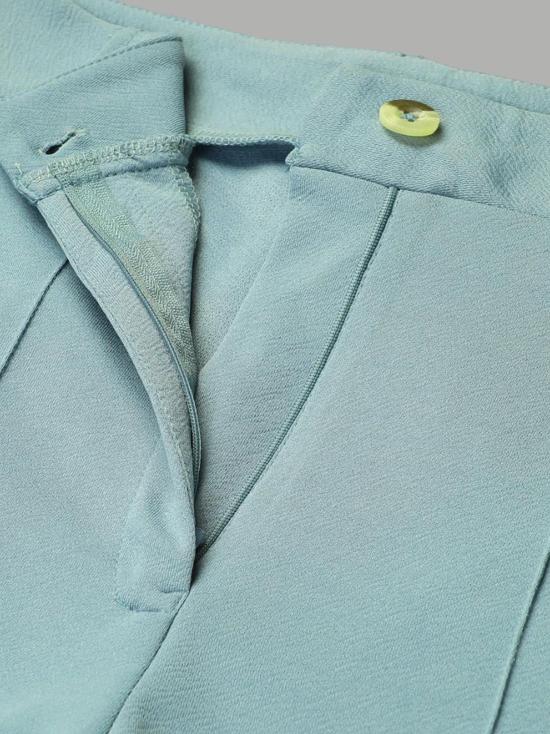 Kotty Women Colourblocked High-Rise Easy Wash Trousers