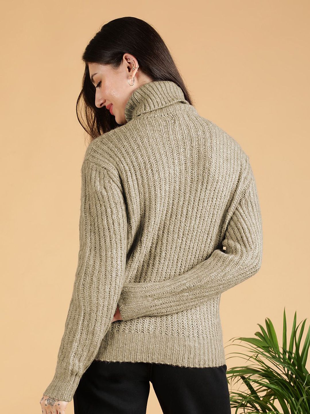 Kotty Women Turtle Neck Pullover Sweaters