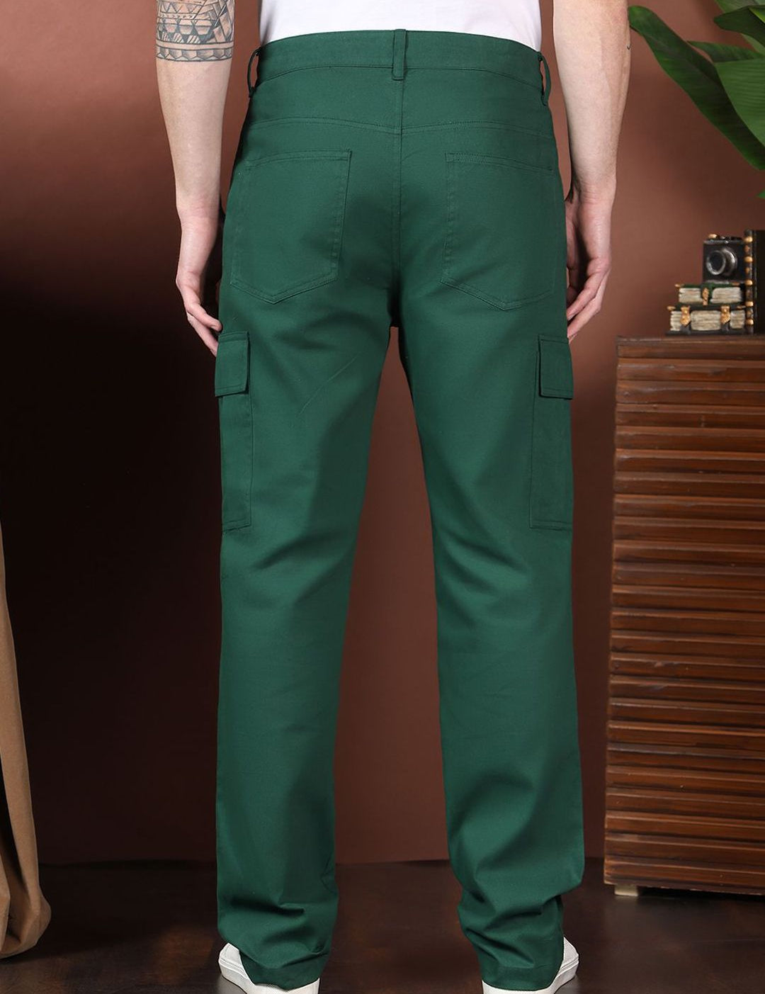 Kotty Men Relaxed Easy Wash Cargos Trousers