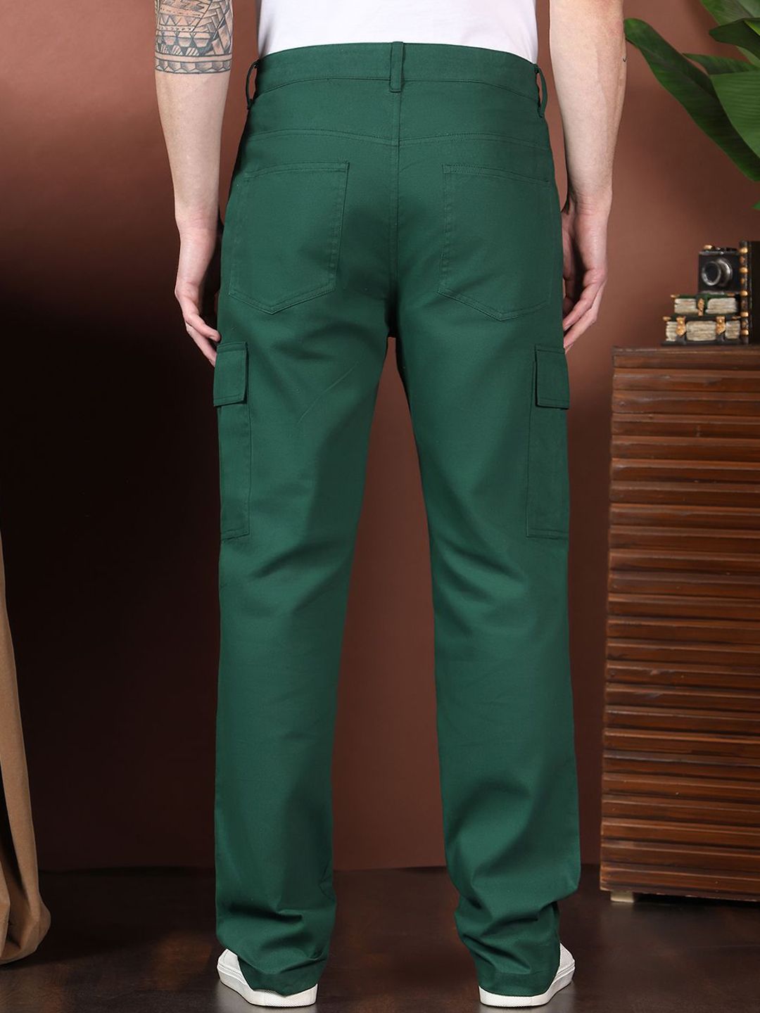 Kotty Men Relaxed Easy Wash Cargos Trousers