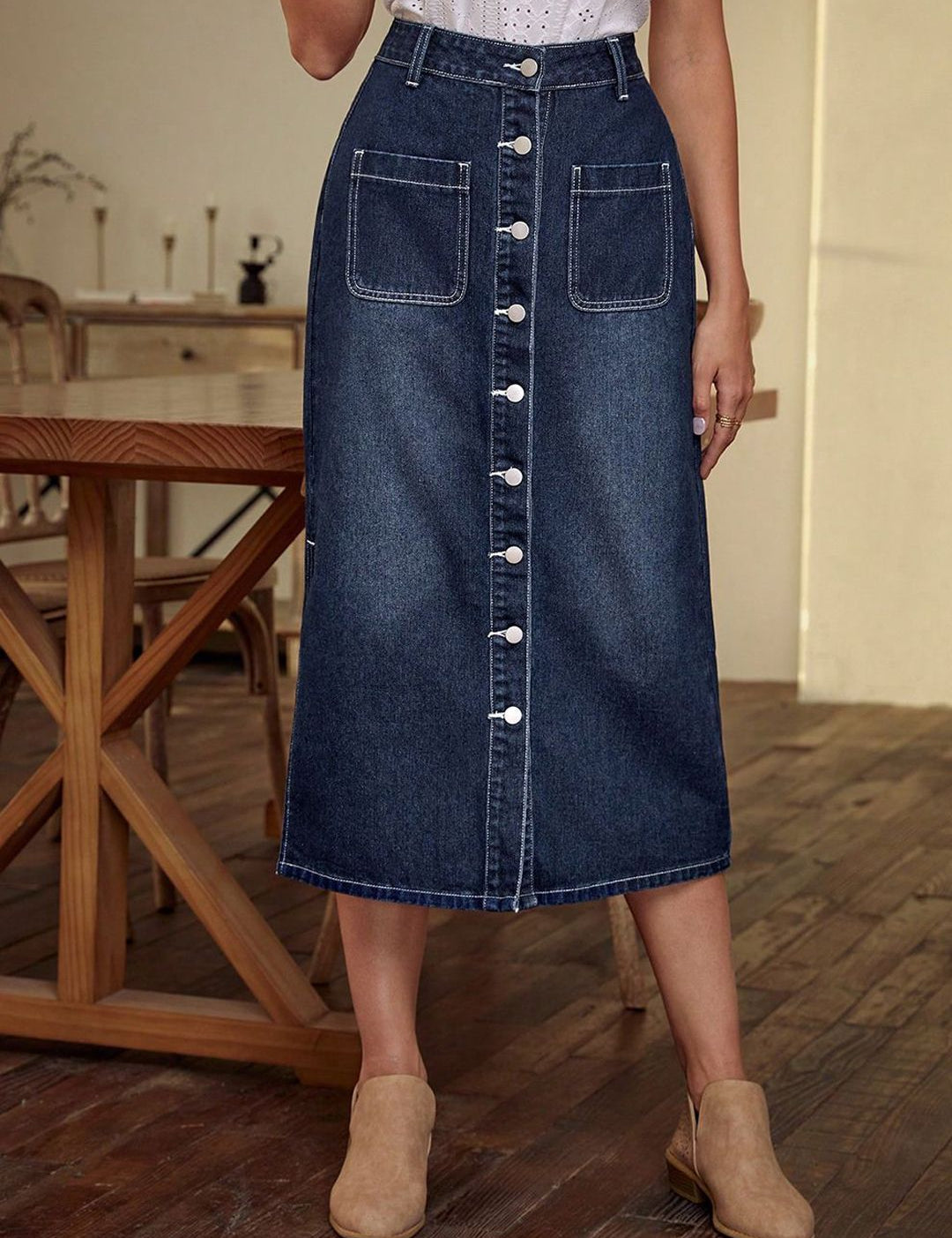  Kotty Straight Midi Skirts