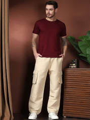 Kotty Men Relaxed Easy Wash Cargos Trousers
