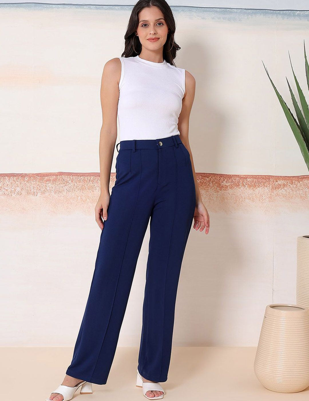 Kotty Relaxed Fit Round Neck Top With Trousers Co-Ords Set
