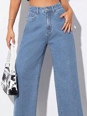 Kotty Women Jean High-Rise Wide Leg Stretchable Jeans