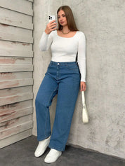 Women's Plus Size straight leg jeans