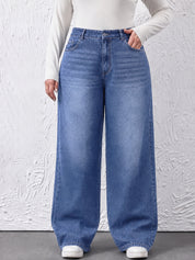 High Waist Baggy Jeans Women Plus Size
