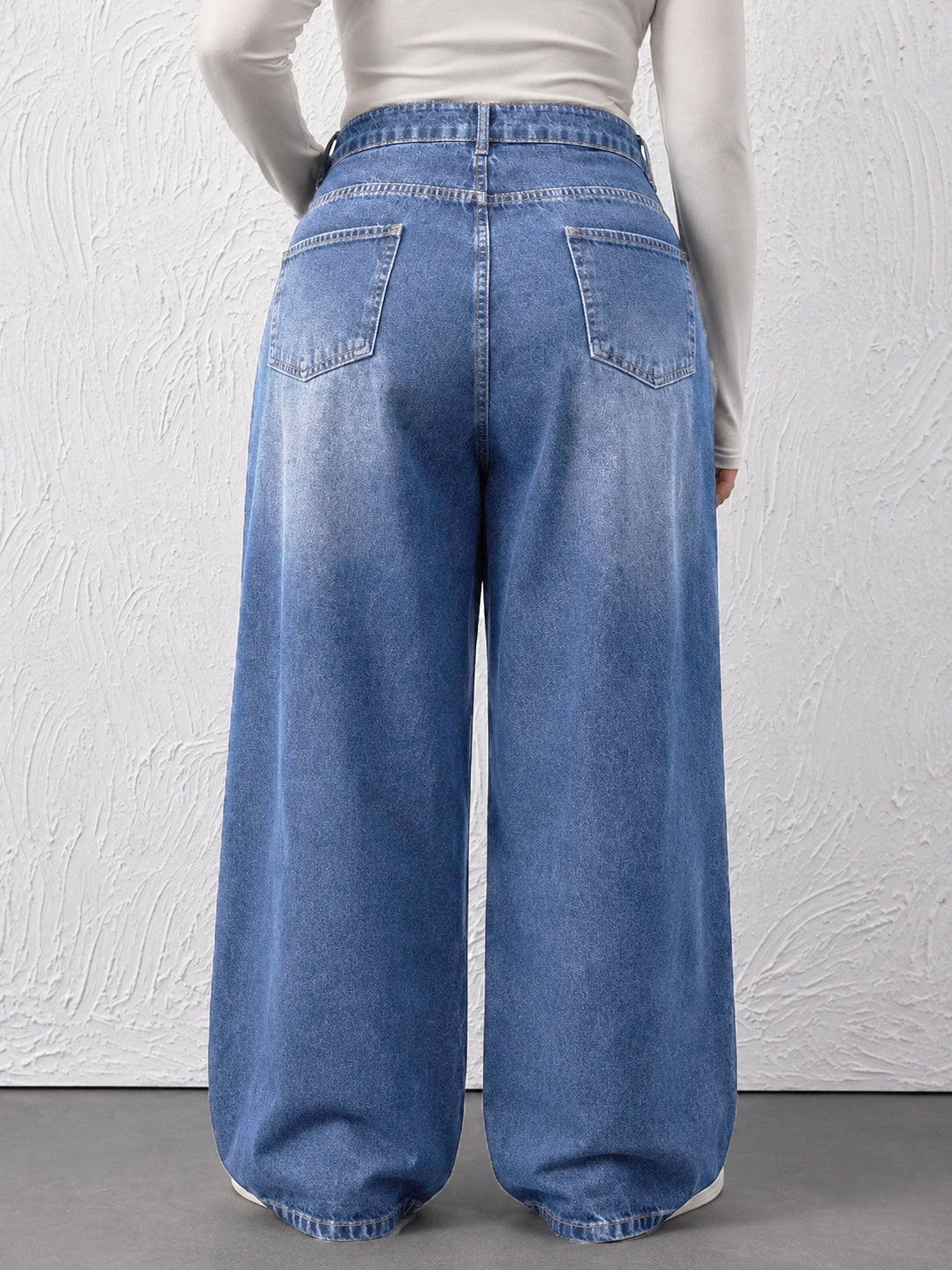 High Waist Baggy Jeans Women Plus Size