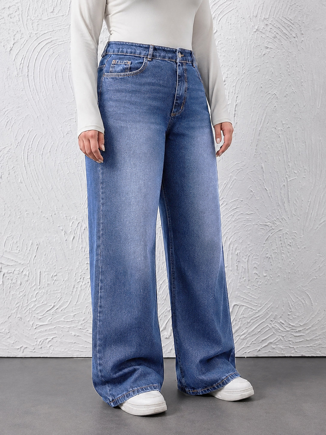 High Waist Baggy Jeans Women Plus Size