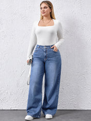 High Waist Baggy Jeans Women Plus Size