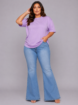 Sky Blue Linen Oversized Shirt