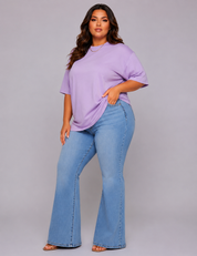 Sky Blue Linen Oversized Shirt