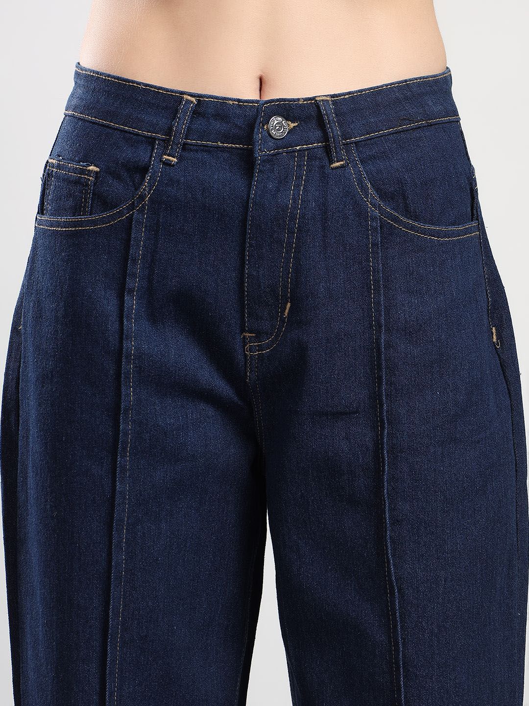 Kotty Women Straight Fit High-Rise Stretchable Jeans