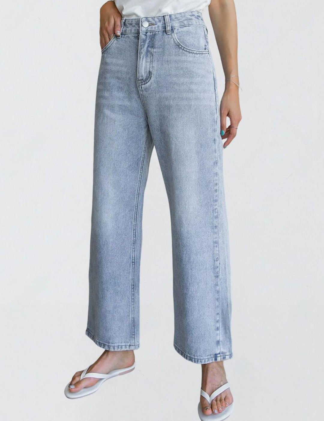 Kotty Women Jean Straight Fit High-Rise Stretchable Jeans