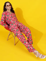 Kotty Floral Printed Shirt With Trouser