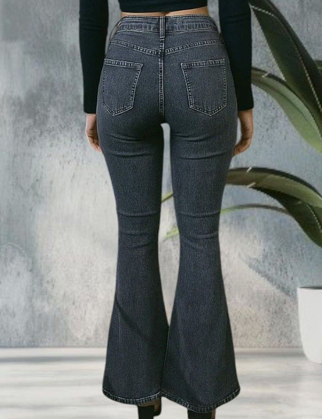 Kotty Women Bootcut High-Rise Highly Distressed Light Fade Stretchable Jeans